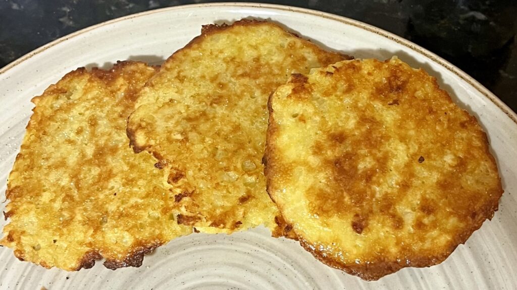 Croquetas planas de papas