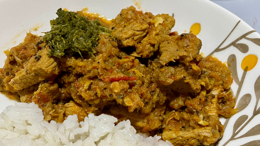 Vindaloo de cerdo