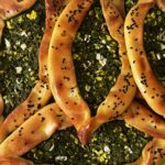 Pide de espinaca y queso